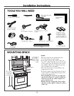 Preview for 7 page of GE Spacemaker JVM1750SPSS Installation Instructions Manual