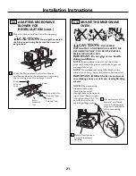 Preview for 21 page of GE Spacemaker JVM1750SPSS Installation Instructions Manual