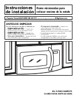 Preview for 25 page of GE Spacemaker JVM1750SPSS Installation Instructions Manual