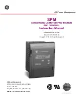 GE SPM Series Instruction Manual preview