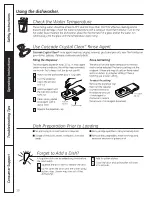 Предварительный просмотр 10 страницы GE Stainless Steel Tub Dishwashers Owner'S Manual