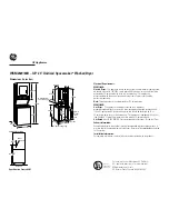 GE Unitized Spacemaker WSM2420D Dimensions предпросмотр