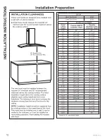 Предварительный просмотр 12 страницы GE UVI7361 Owner'S Manual & Installation Instructions