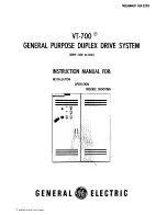 GE VT-700 Instruction Manual preview