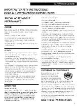 Preview for 3 page of GE WES0930 Manual