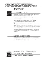 Preview for 10 page of GE WES1450DSBB Owner'S Manual