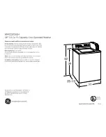 GE WMCD2050HWC Dimensions And Installation Information preview