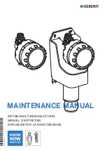 Geberit HS01 Maintenance Manual предпросмотр