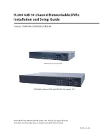 H.264 DVR9004N Installation And Setup Manual preview