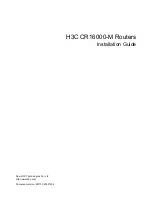 H3C CR16000-M Installation Manual preview