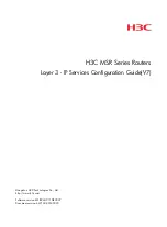 H3C MSR 2600 Series Configuration Manual предпросмотр