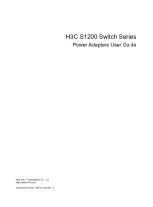 H3C S1200 Series User Manual preview