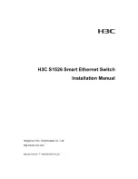 H3C S1526 Installation Manual предпросмотр