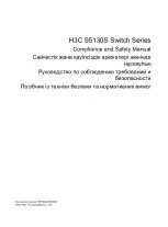 Предварительный просмотр 1 страницы H3C S5130S Series Compliance And Safety Manual