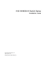 Предварительный просмотр 1 страницы H3C S5560X-HI Series Installation Manual