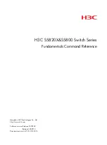 H3C S5820 series Command Reference Manual предпросмотр