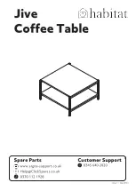 Preview for 1 page of Habitat Jive Coffee Table Manual