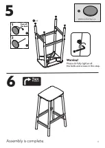 Preview for 7 page of Habitat Nina Barstool Manual