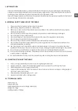 Предварительный просмотр 7 страницы HABYS Arena 180 Instruction Manual & Warranty