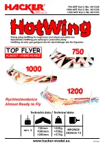 Hacker Hotwing 750 Instruction Manual preview