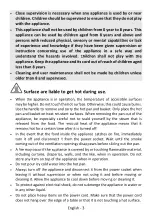 Preview for 5 page of HAEGER Air Banquet AF-D80-008A User Instructions