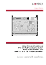 Hafele WTC 200 Mounting Instructions preview