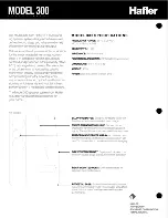 Preview for 5 page of Hafler 300 User Manual