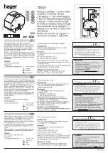 Preview for 1 page of hager TR521 Quick Start Manual