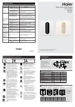 Предварительный просмотр 1 страницы Haier ES15V-SD Instruction Manual