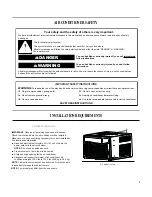 Preview for 3 page of Haier ESA415J Use And Care Manual