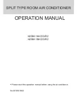 Haier H2SM-14HC03/R2 Operation Manual preview
