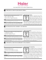 Preview for 2 page of Haier H2SM- Operating Manual