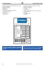 Предварительный просмотр 6 страницы Haier HACI-RP Series Installation, Use And Maintenance Manual