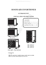 Haier HBU-28CF03 Installation Instructions Manual preview