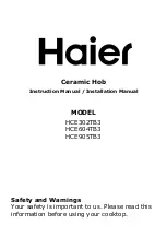 Haier HCE302TB3 Instruction Manual preview