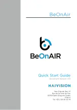 Haivision BeOnAir Quick Start Manual preview