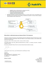 Preview for 3 page of Haklift VAKH6 Translation Of The Original Instructions