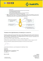 Preview for 5 page of Haklift VAKH6 Translation Of The Original Instructions