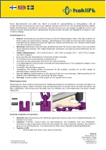 Preview for 6 page of Haklift VAKH6 Translation Of The Original Instructions