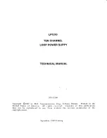 Предварительный просмотр 1 страницы Hal Communications LP1210 Technical Manual