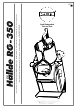 Preview for 1 page of Hällde RG-350 User Instructions