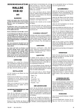 Preview for 10 page of Hällde VCB-32 User Instructions