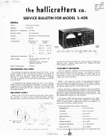 Предварительный просмотр 9 страницы Hallicrafters S-40 B Installation And Operating Instructions Manual