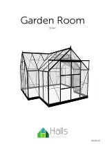 Preview for 1 page of Halls Greenhouses Garden Room Manual