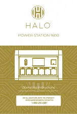 Halo 1600 Operating Instructions Manual preview