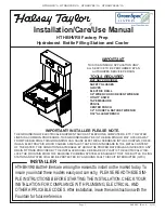 Halsey Taylor HydroBoost HTHBHVR8 Installation, Care & Use Manual preview