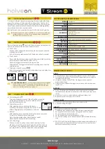 Preview for 3 page of Halveon T-Stream MU Operating	 Instruction