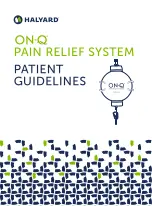 Halyard ON-Q PAIN RELIEF SYSTEM Patient Manuallines предпросмотр