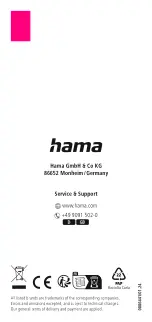 Preview for 58 page of Hama 00086441 Operating Instructions Manual