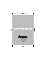 Hama AV-1000 Operating Instructions Manual preview